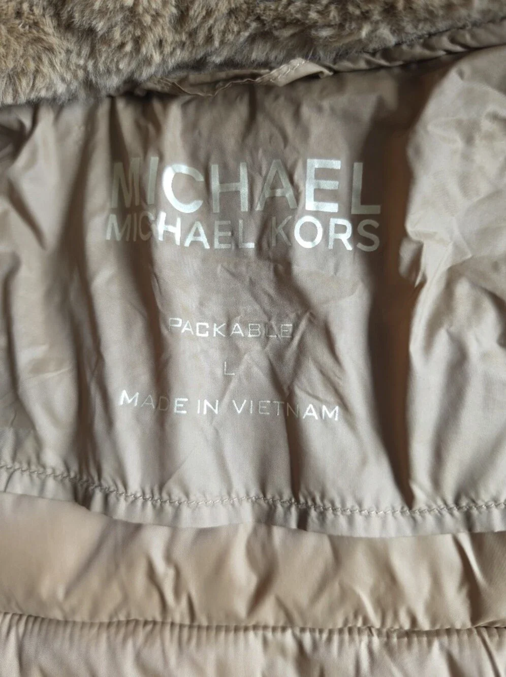 Michael Kors hooded quilted